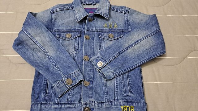 Giubbino jeans bimbo