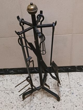 Utensilios chimenea hierro