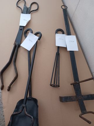 Utensilios chimenea hierro