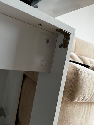 Mesa de comedor extensible kiona blanco reforzado.