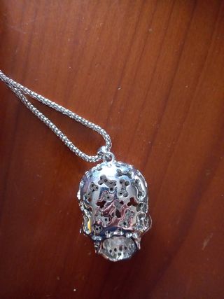 collana  cm 62con teschio brillantato