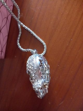 collana  cm 62con teschio brillantato