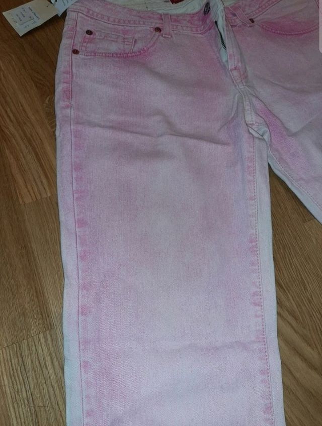 PANTALON GUESS VAQUERO ROSA PALO A ESTRENAR T.40.