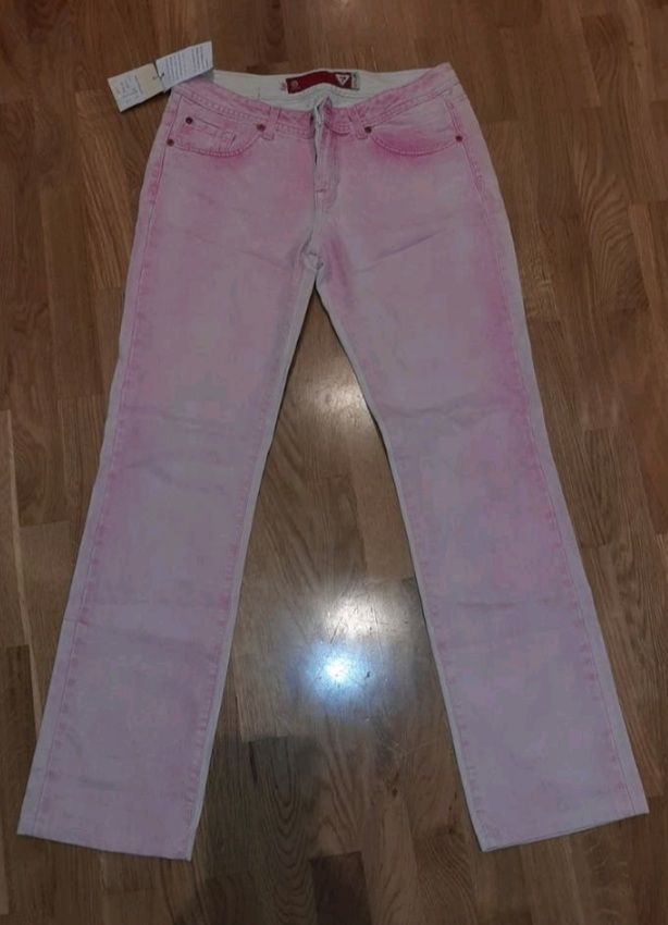 PANTALON GUESS VAQUERO ROSA PALO A ESTRENAR T.40.