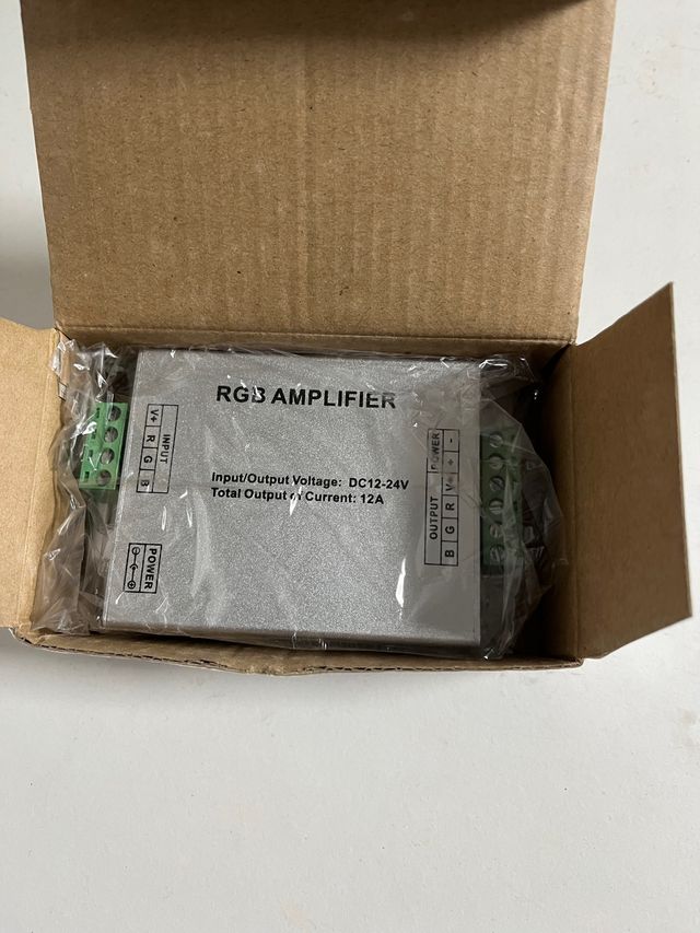 PACK 2 AMPLIFICADORES RGB 12 -24 V para tira led.