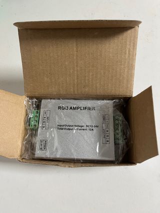 PACK 2 AMPLIFICADORES RGB 12 -24 V para tira led.