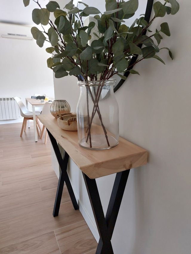 Mueble entrada estilo industrial