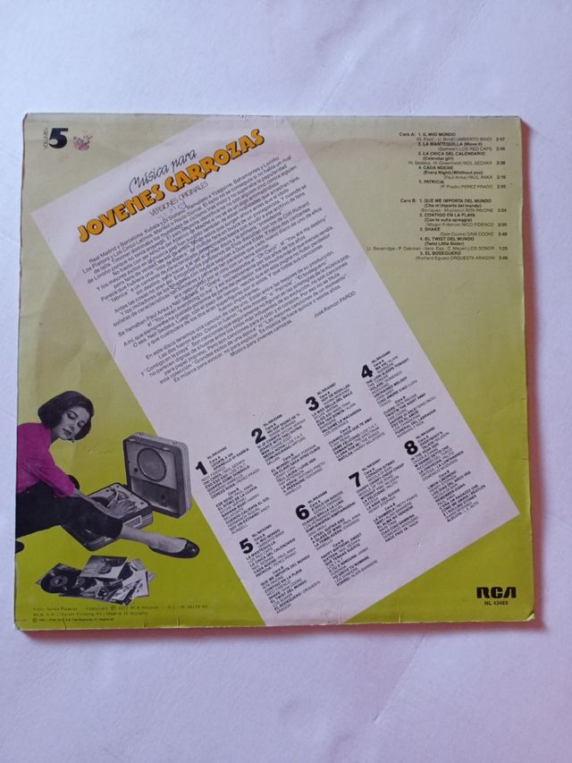 vinilo música para jóvenes carrozas vol.5