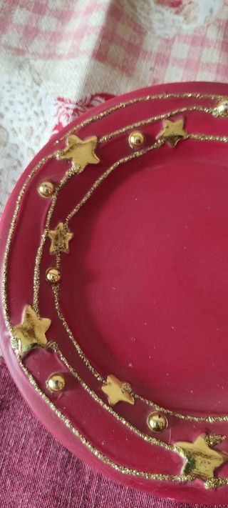 set di 3 piatti Natalizi in tre misure diverse