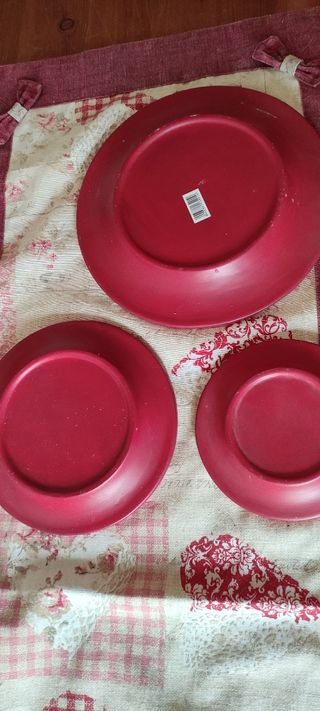 set di 3 piatti Natalizi in tre misure diverse