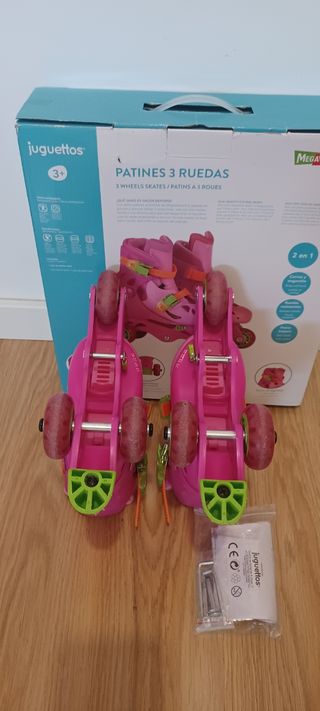 Patines para niña talla XS. Talla ajustable 25-28