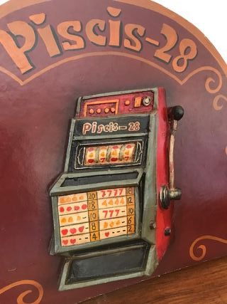 CARTEL MAQUINA RECREATIVOS PISCIS 28