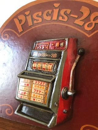 CARTEL MAQUINA RECREATIVOS PISCIS 28