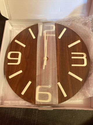 Orologio Da Parete Luminoso 30 Cm - Senza Ticchettio, A Batteria, Numeri Visibili Al Buio Per Casa E Ufficio