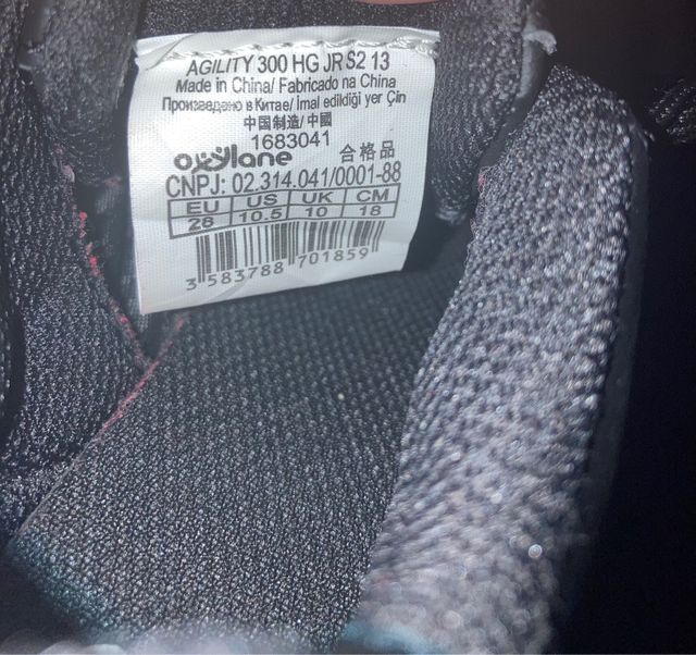 Zapatillas fútbol talla 26