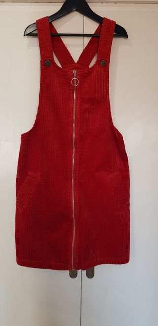 vestido peto de pana