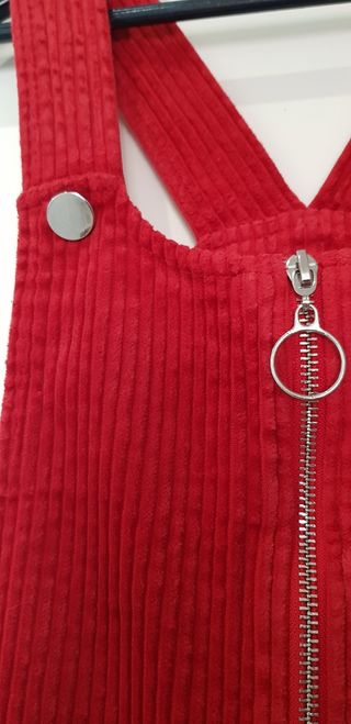 vestido peto de pana