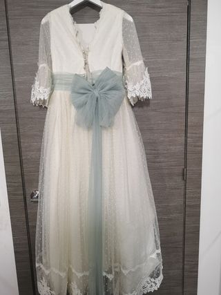 Vestido de comunión niña Rosa clará