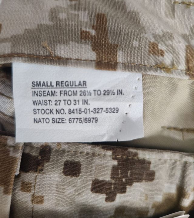 Pantalón Militar Camuflaje ACU Tru Spec - Talla SR