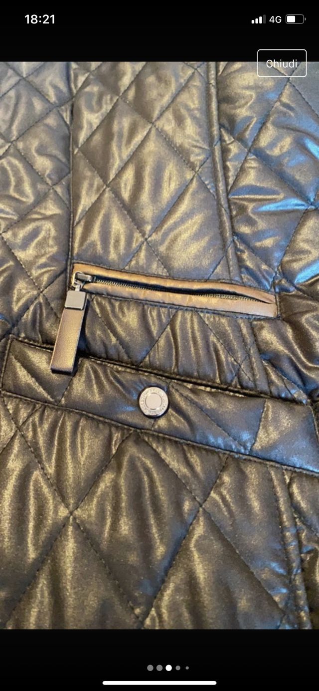 Giacca trapuntata marrone