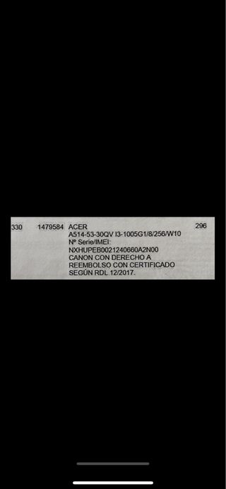 Ordenador acer aspire i3