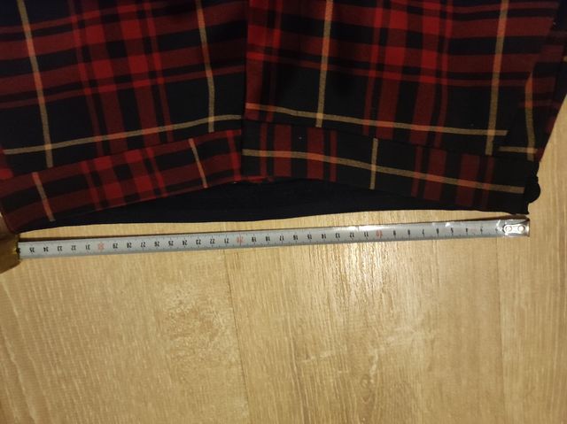 pantalón zara cuadro escoces rojo y azul talla M