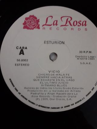 ESTURION "Vicio" Vinilo 1988.