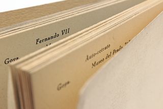 Bloc con 20 postales Museo del Prado Goya Retratos