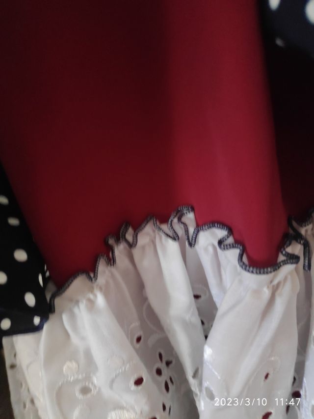 VESTIDO FLAMENCO/FERIA NIÑA "NUEVO" TALLA 10 AÑOS