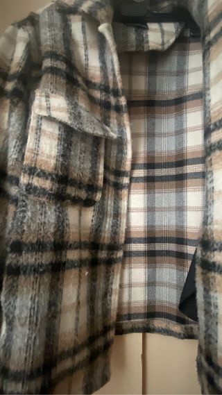 Sobrecamisa abrigada Talla XS-S oversize