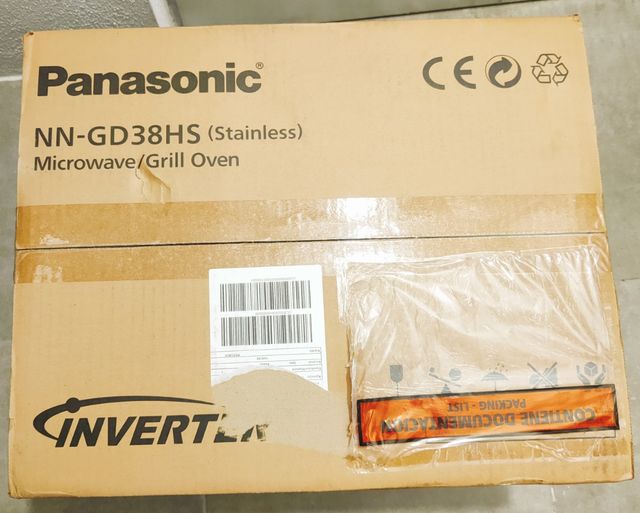 Horno microondas Inverter con grill NN-GD38HS