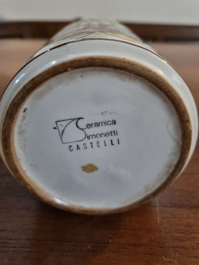 vasetto artigianato ceramica Castelli