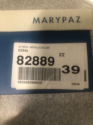 Bailarinas plata brillante 39