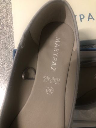 Bailarinas plata brillante 39