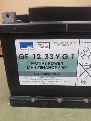 bateria de gel 12v 33Amperios