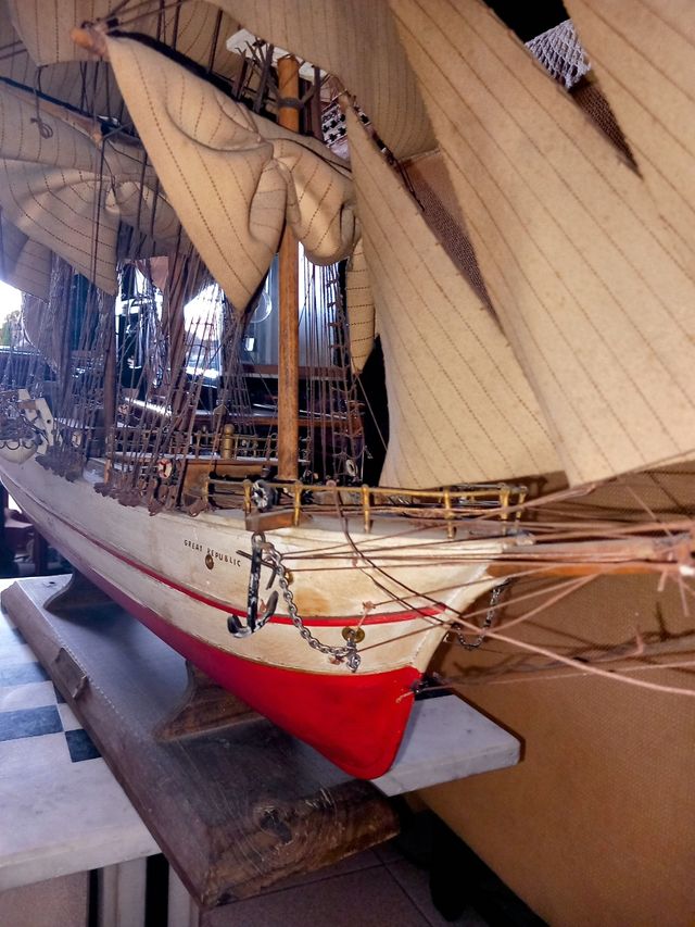CLIPPER GREAT REPUBLIC siglo XIX. MAQUETA NAÚTICA.