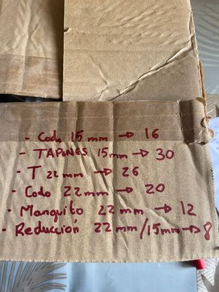 Piezas para instalación de cobre y rollos de cobre