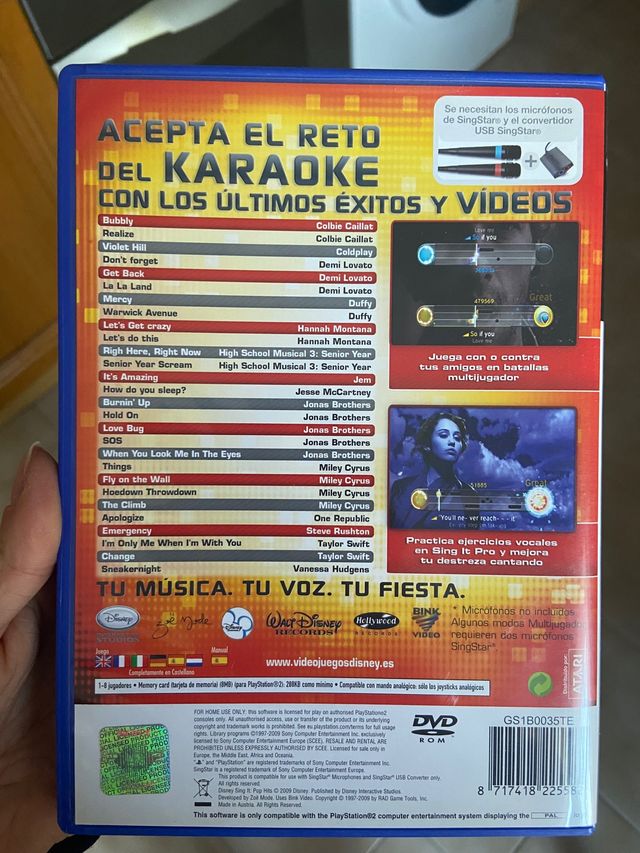 CD Sing Star para Play Station 2