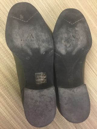 Mocasines de piel verde pino T-36