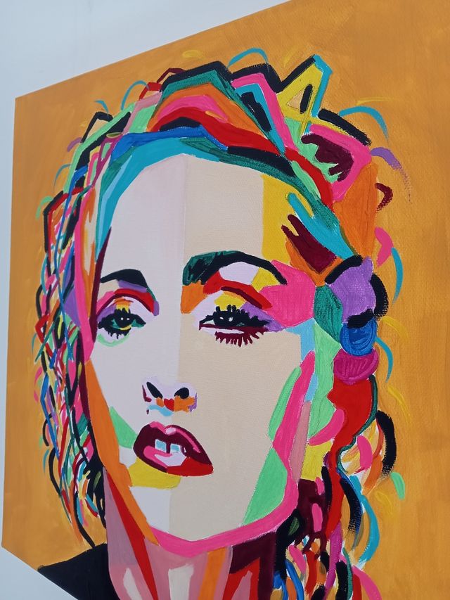 Madonna - popart canvas portrait