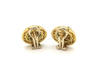 Pendientes LE-GI de Oro 18 KT 13.4 GR con esmerald