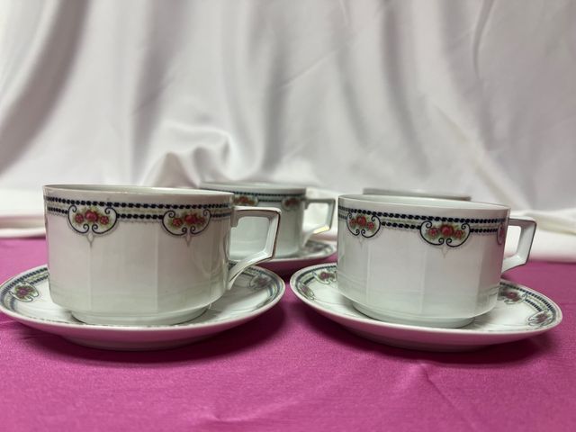 TAZAS FRANCESAS DE PORCELANA