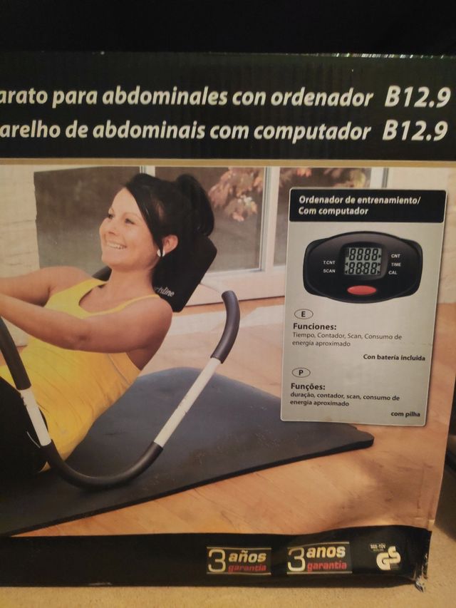Aparato abdominales con ordenador de entrenamiento
