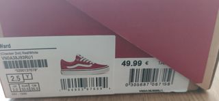 zapatillas Vans talla 33