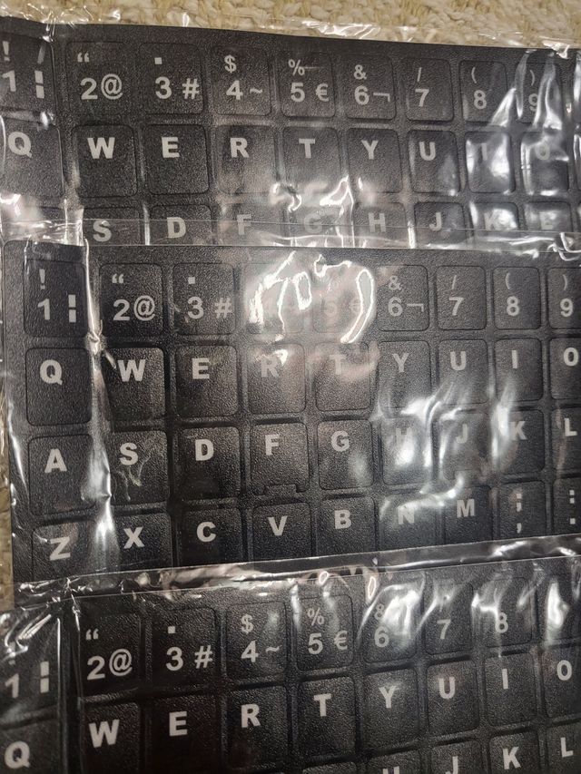 Pegatina de teclado español