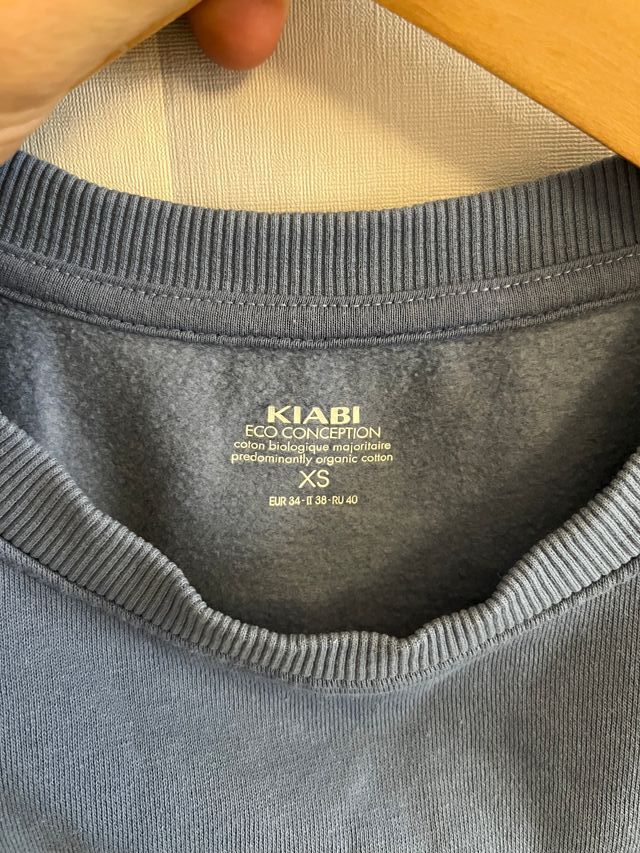 Sudadera azul y rosa (Talla XS 34)