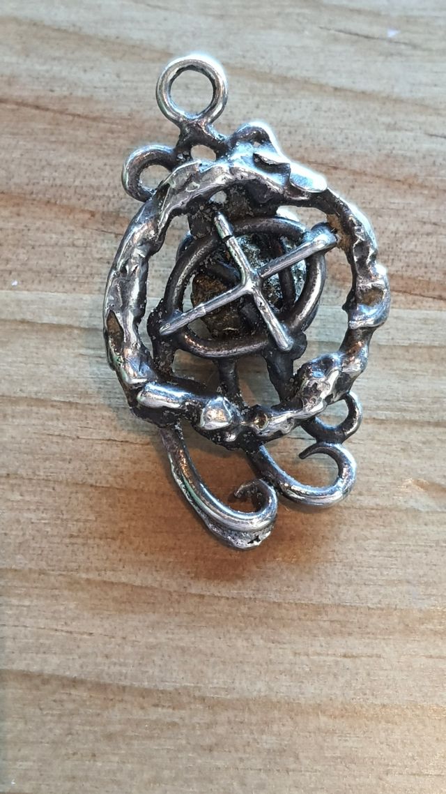 REGALO NAVIDAD! Colgante vintage plata con piedra