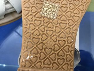 Sandali bassi in pelle bianca N.40 LE CHICCHE