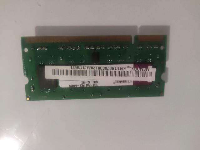 Moria Kingston 1 Gb 1rx8 PC2 6400s 666