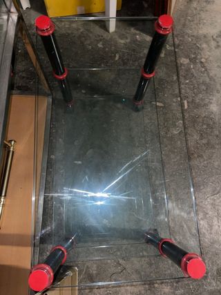 Mesa para tv de cristal